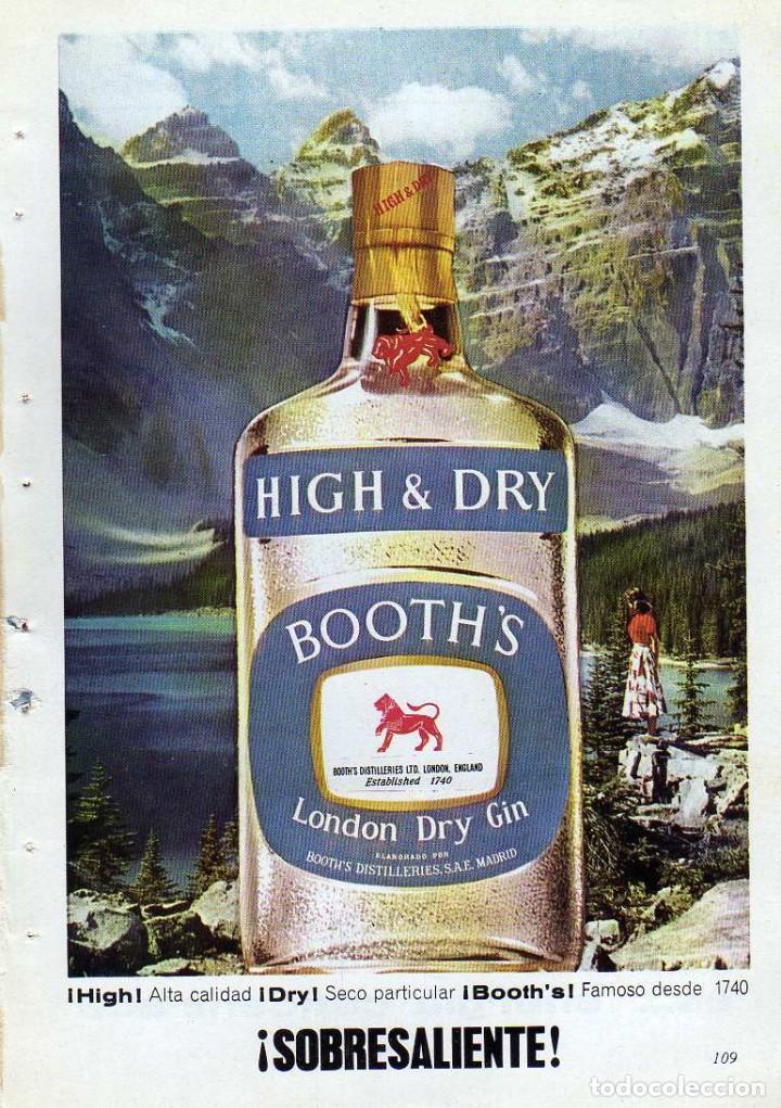 Coleccionismo: ANUNCIO PUBLICIDAD GINEBRA BOOTHS-CHOCOLATE
