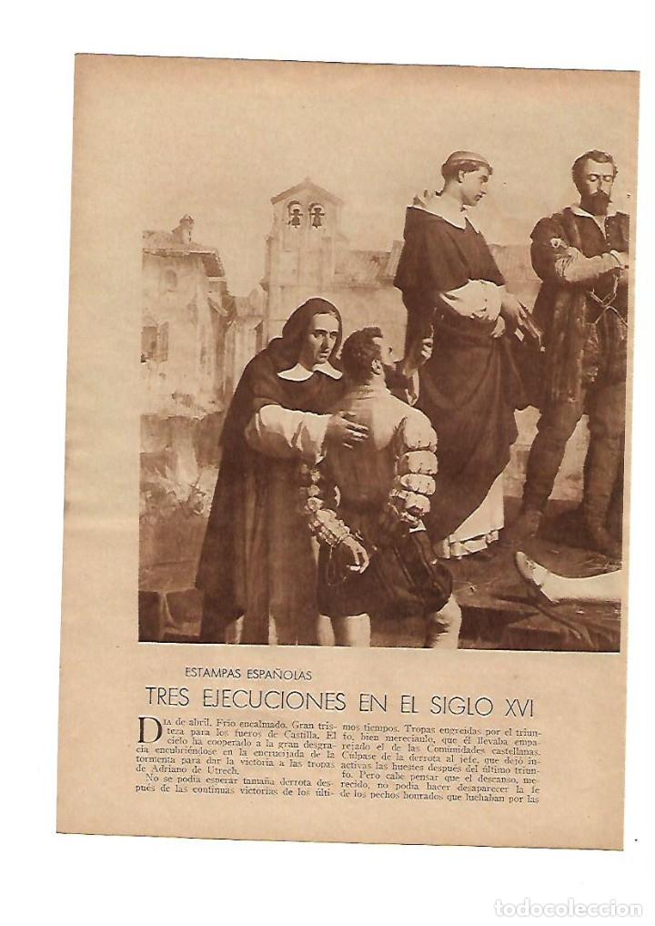 Collecting paper: A&Ntilde;O 1934 RECORTE PRENSA EJECUCIONES S.XVI VILLALAR DE LOS COMUNEROS VALLADOLID CASTILLA