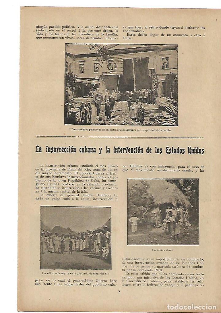 Coleccionismo: &Ntilde;O 1906 RECORTE PRENSA INSURRECCION CUBANA GUERRA CUBA MUERTE GENERAL QUINTIN BANDERAS PINAR DEL RIO