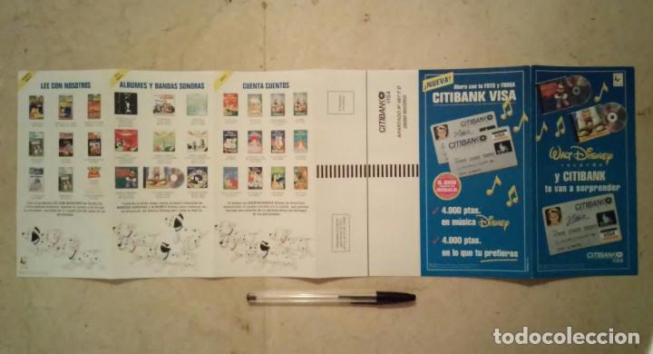Collectionnisme: PUBLICIDAD ORIGNAL - CITIBANK VISA TARJETA - WALT DISNEY - RECORDS