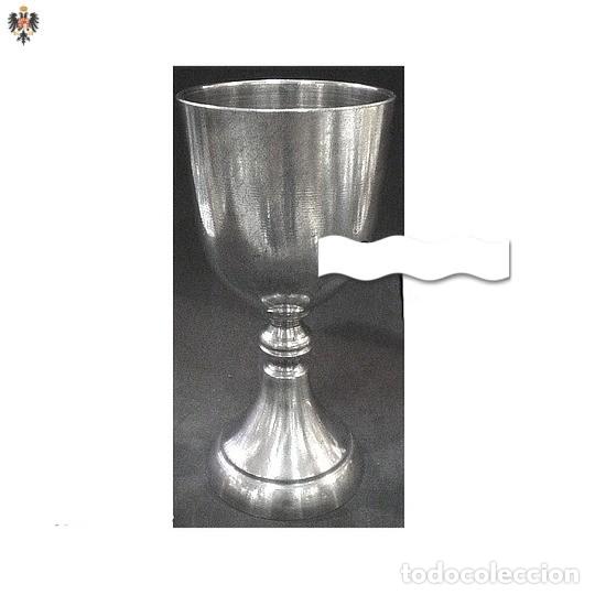 Coleccionismo: COPA TEMPLARIO MEDIEVAL GRIAL CALIZ REPLICA A&Ntilde;O 1149. 14 CMS