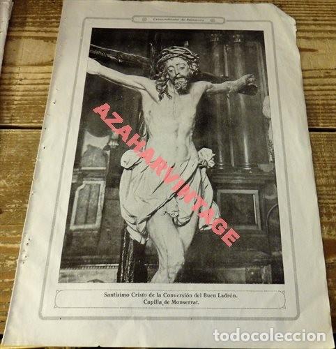 Coleccionismo: SEMANA SANTA SEVILLA,1922, HOJA REVISTA,STMO.CRISTO DE LA CONVERSION,MONTSERRAT, 20X28 CMS