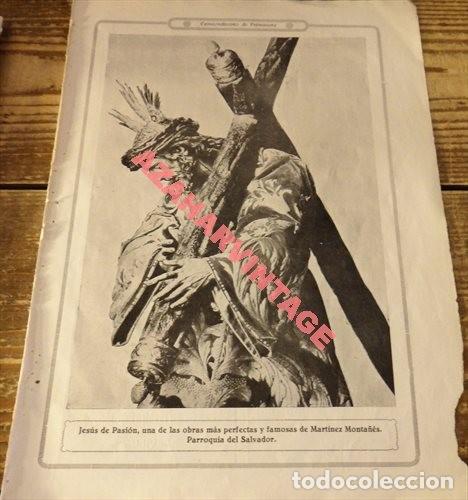 Coleccionismo: SEMANA SANTA SEVILLA,1922, HOJA REVISTA, CRISTO DE PASION, 20X28 CMS