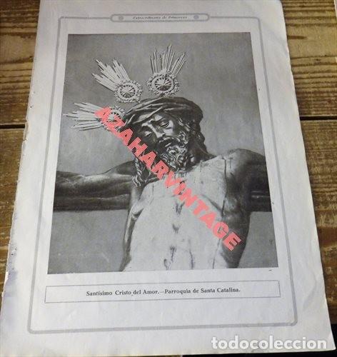 Coleccionismo: SEMANA SANTA SEVILLA,1922, HOJA REVISTA, STMO. CRISTO DEL AMOR, 20X28 CMS