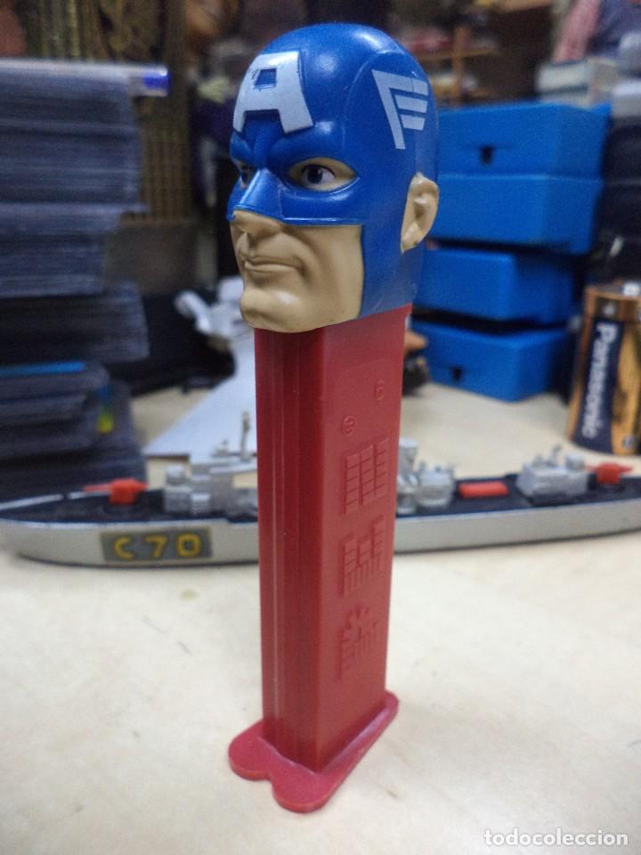 Coleccionismo: Dispensador PEZ.Capit&aacute;n Am&eacute;rica,los Vengadores.Marvel.