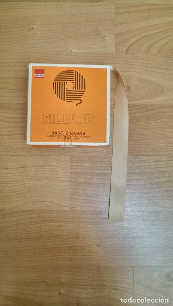 Sammeln: CINTA RASO COLOR BEIGE ANCHO 2,5 CMS. (1 METRO)