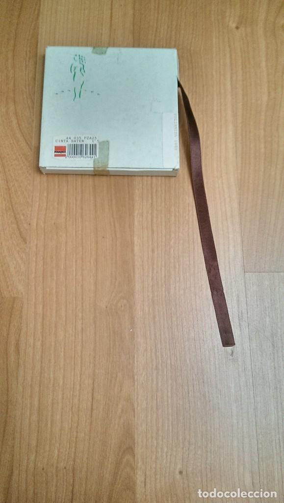 Collectionnisme: CINTA RASO COLOR MARR&Oacute;N ANCHO 1 CMS. (1 METRO)