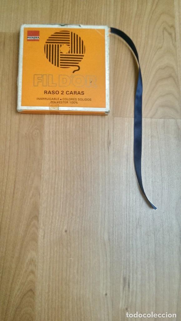 Collectionnisme: CINTA RASO COLOR AZUL MARINO ANCHO 1 CMS. (1 METRO)