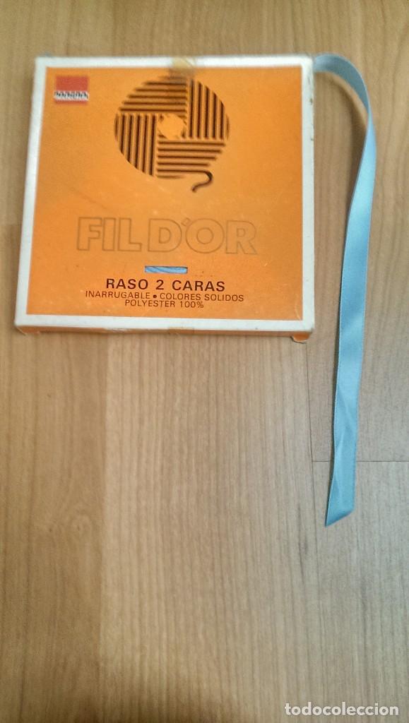 Colecionismo: CINTA RASO COLOR AZUL CELESTE ANCHO 1 CMS. (1 METRO)