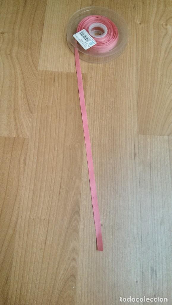 Sammeln: CINTA RASO COLOR ROSA CHICLE ANCHO 1 CMS. (1 METRO)