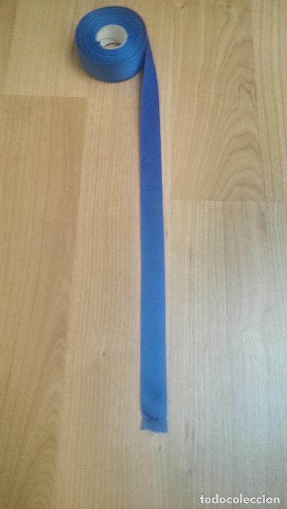 Colecionismo: CINTA RASO COLOR AZUL A&Ntilde;IL ANCHO 2 CMS. 1 METRO (DISPONIBILIDAD 6,25 METROS)