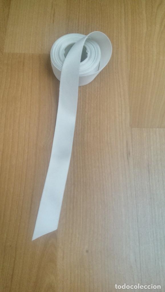 Collectionnisme: CINTA RASO COLOR BLANCO ANCHO 2,5 CMS. (1 METRO)