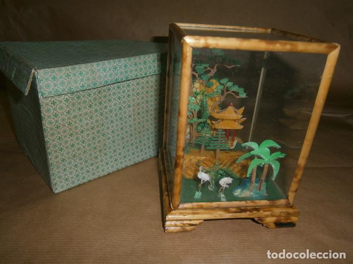 Sammeln: DECORACCION ORIENTAL CON SU CAJA ORIJINAL ..NUEVO A&Ntilde;OS 80