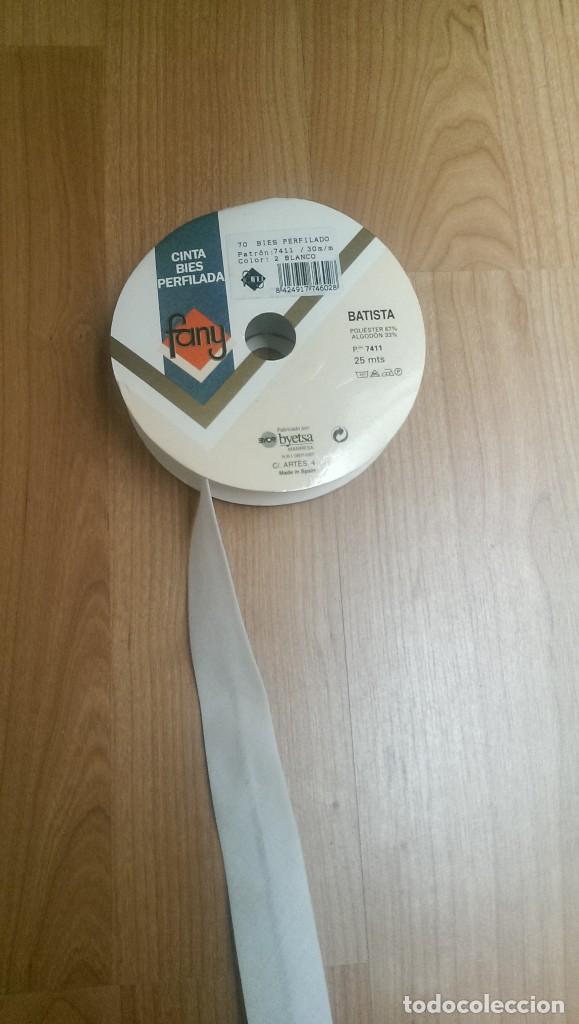 Sammeln: CINTA BIES PERFILADO BATISTA 30 MM. COLOR BLANCO (1 METRO)
