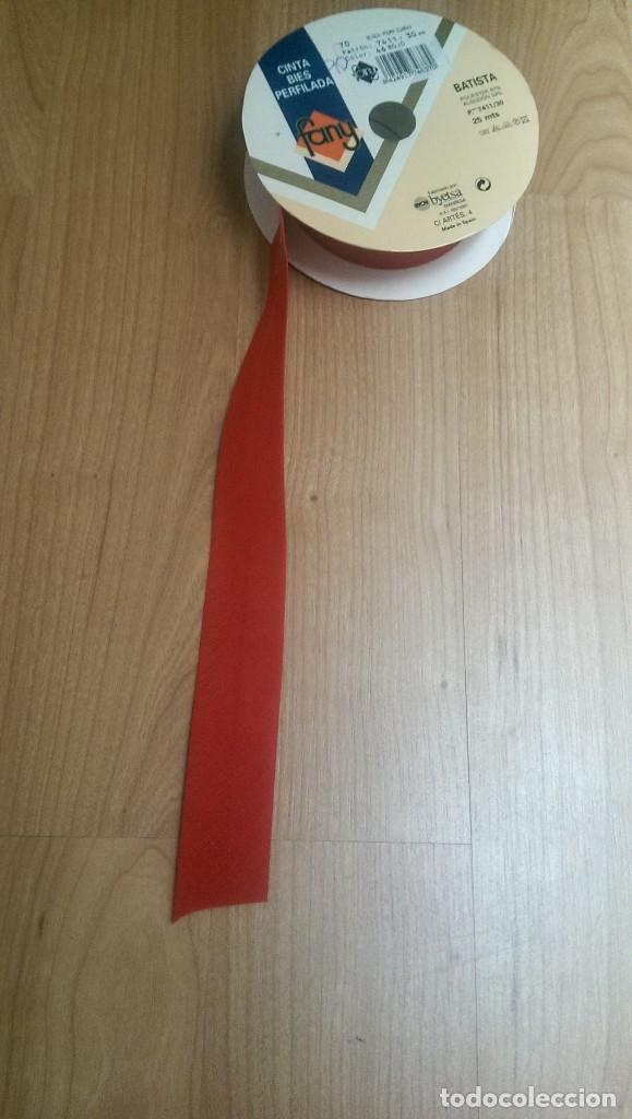 Sammeln: CINTA BIES PERFILADO BATISTA 30 MM. COLOR ROJO (1 METRO)