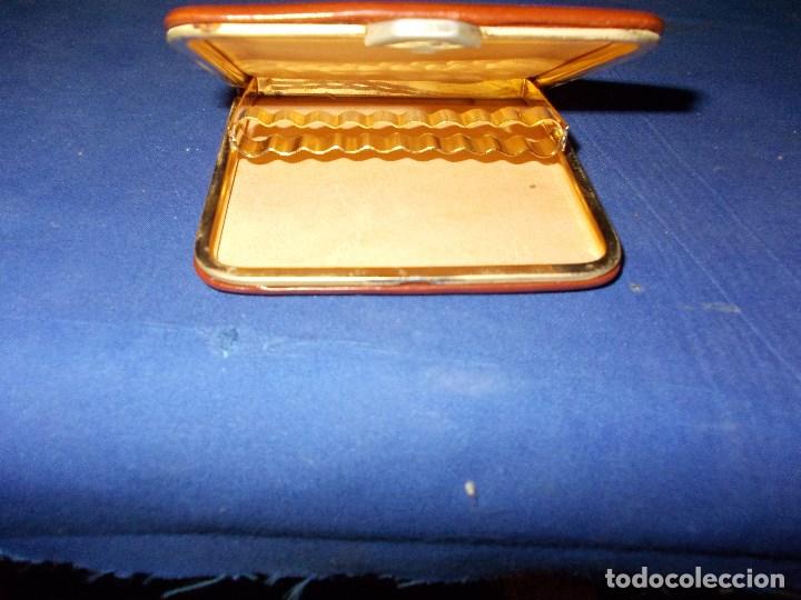 Coleccionismo: pitillera de piel - Foto 5