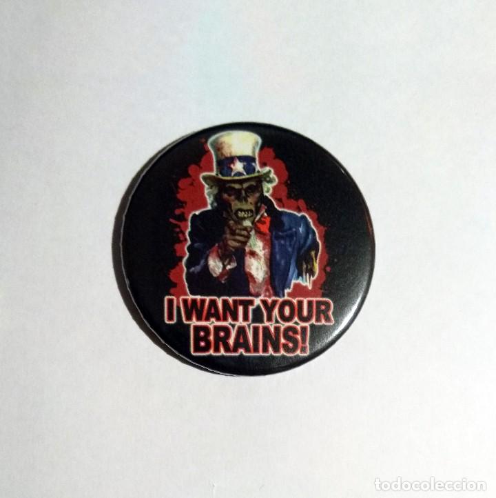 Coleccionismo: TIO SAM ZOMBIE - IM&Aacute;N NEVERA 59MM