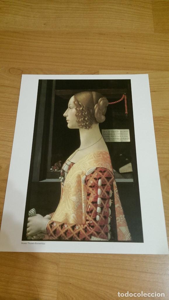 Sammelleidenschaft Papier: L&Aacute;MINA REPRODUCCI&Oacute;N &laquo;RETRATO DE GIOVANNA TORNABUONI&raquo; DOMENICO GHIRLANDAIO. EDICI&Oacute;N &laquo;EL PA&Iacute;S&raquo;