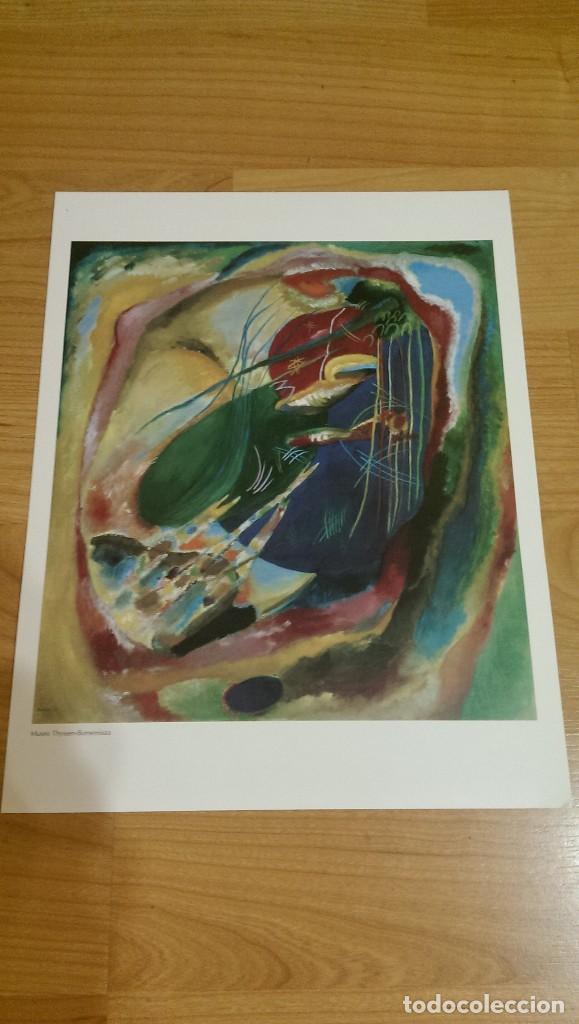 Sammelleidenschaft Papier: L&Aacute;MINA REPRODUCCI&Oacute;N &laquo;PINTURA CON TRES MANCHAS&raquo; WASSILY KANDINSKY. EDICI&Oacute;N &laquo;EL PA&Iacute;S&raquo;