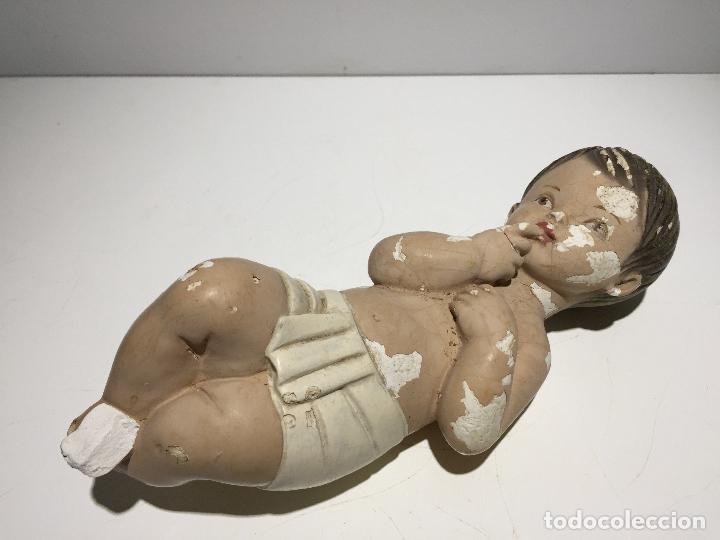 Coleccionismo: MUY ANTIGUO NI&Ntilde;O JESUS DE ESCAYOLA