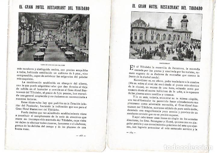 Collezionismo: A&Ntilde;O 1915 EL TIBIDABO FUNICULAR GRAN HOTEL RESTAURANTE DEL TIBIDABO EMILIO PAILHEZ FABRICA VASELINA