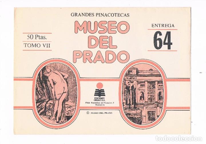 Coleccionismo: SOBRE LAMINAS GRANDES PINACOTECAS MUSEO DEL PRADO TOMO VII EDICIONES ORGAZ ENTREGA 64