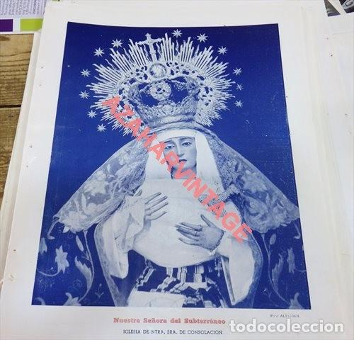 Coleccionismo: SEMANA SANTA SEVILLA,1945, HOJA REVISTA, NUESTRA SE&Ntilde;ORA DEL SUBTERRANEO, 24X31 CMS