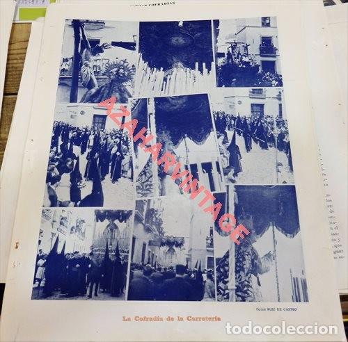 Coleccionismo: SEMANA SANTA SEVILLA,1945, HOJA REVISTA, COFRADIA DE LA CARRETERIA, 24X31 CMS