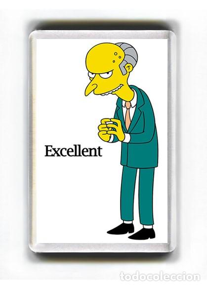 Coleccionismo: IMAN ACRILICO NEVERA - DIBUJOS ANIMADOS SE&Ntilde;OR MONTGOMERYBURNS EXCELLENT LOS SIMPSONS