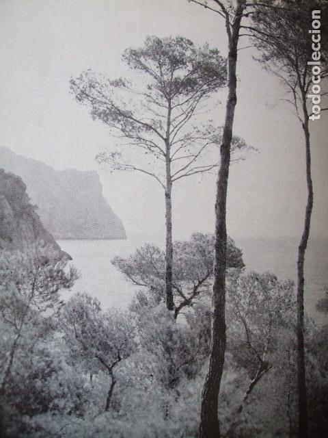 Coleccionismo: PUERTO DE ANDRAITX MALLORCA PAISAJE LAMINA HUECOGRABADO A&Ntilde;OS 50