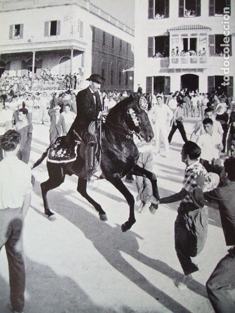 Coleccionismo: CIUDADELA MENORCA FIESTAS DE SANT JOAN LAMINA HUECOGRABADO A&Ntilde;OS 50