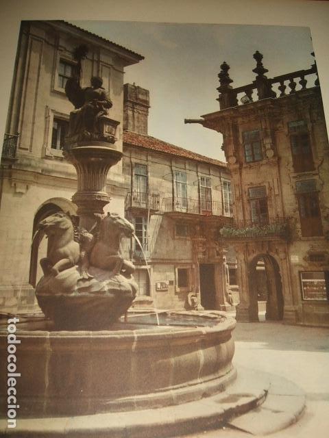 Colecionismo: SANTIAGO DE COMPOSTELA PLAZA DE LAS PLATERIAS LAMINA A&Ntilde;OS 50