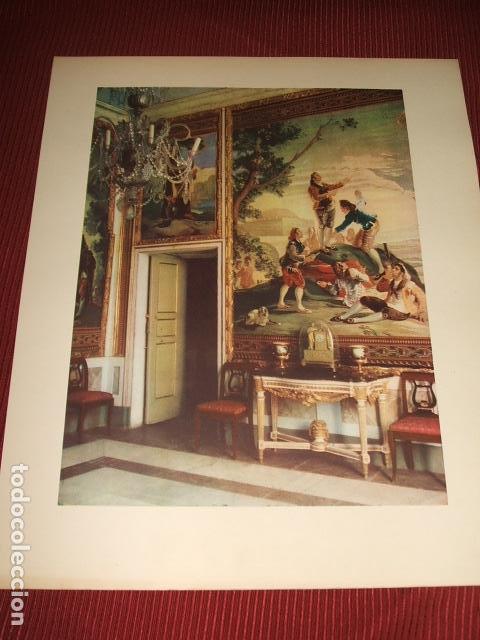 Sammelleidenschaft Papier: EL ESCORIAL MADRID ANTESALA DE EMBAJADORES LAMINA A&Ntilde;OS 50