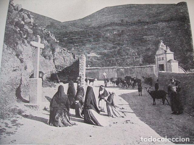 Sammelleidenschaft Papier: GRANADA UN CRUCERO EN EL CAMINO LAMINA HUECOGRABADO 1910