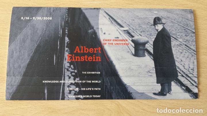 Coleccionismo: Folleto Exhibici&oacute;n Albert Einstein 2005.Instituto Max Planck - Foto 1