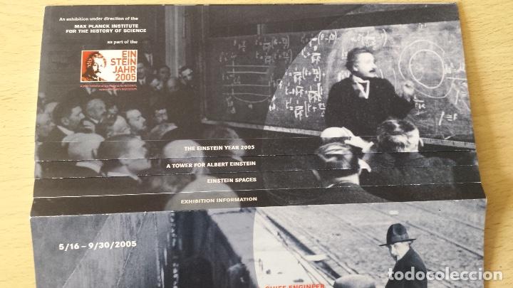 Coleccionismo: Folleto Exhibici&oacute;n Albert Einstein 2005.Instituto Max Planck - Foto 3
