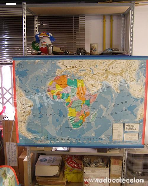 Collectionnisme: Antiguo Mapa Escuela (Africa). Original de 1971