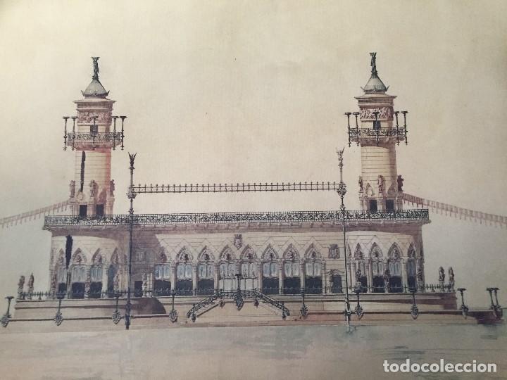 Coleccionismo: Gaud&iacute;, proyecto de embarcadero - Foto 1