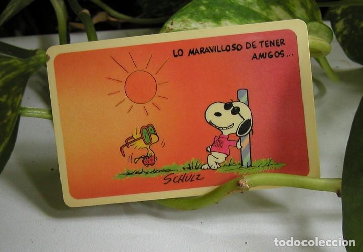 Coleccionismo: TARJETA DE SNOOPY EN PL&Aacute;STICO DURO DE LA MARCA EXPRESSION HOGIER GARTNER SA 1958 1965 D&Eacute;CADA 70-80