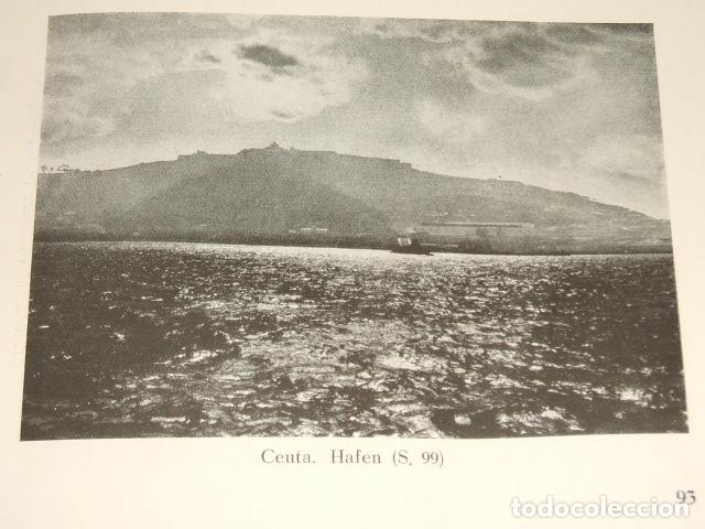 Coleccionismo: CEUTA VISTA DEL PUERTO ANTIGUA LAMINA HUECOGRABADO A&Ntilde;OS 20