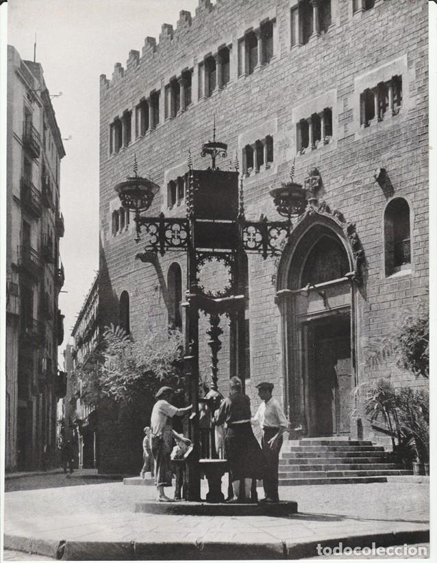 Collectionnisme: BARCELONA ANTIGUA - LAMINA / HOJA RECORTADA - FACHADA DE SAN PEDRO DE LAS PUELLAS