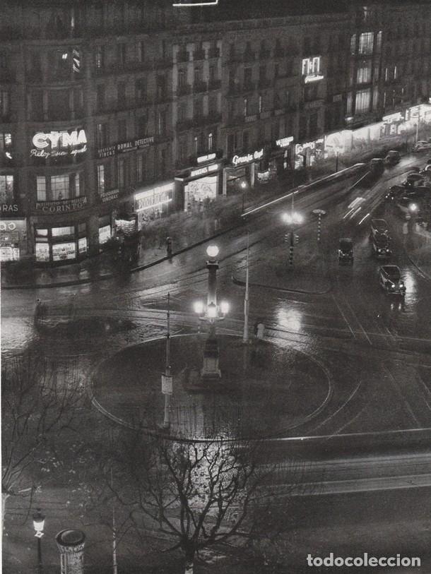 Sammelleidenschaft Papier: BARCELONA ANTIGUA - LAMINA / HOJA RECORTADA - FAROLA DE LA RAMBLA Y CALLE DE PELAYO