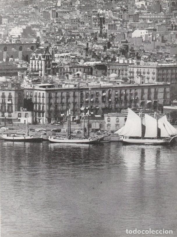 Sammelleidenschaft Papier: BARCELONA ANTIGUA - LAMINA / HOJA RECORTADA - PUERTO - BARCAS - BUQUES -