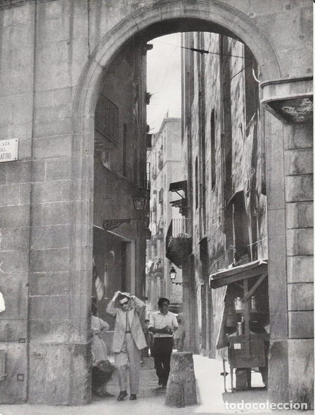 Sammelleidenschaft Papier: BARCELONA ANTIGUA - LAMINA / HOJA RECORTADA - ARCO DEL TRIUNFO -DE RAMBLA A PARALELO - BARRIO CHINO