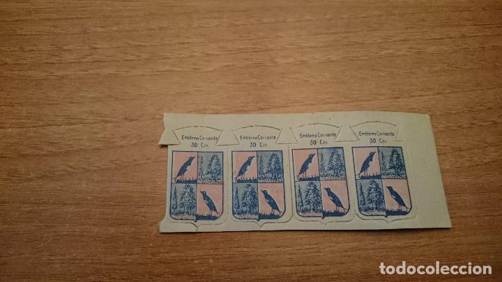 Coleccionismo: 4 EMBLEMAS CORRIENTES DE 30 CTS PIEDRAHITA SERIE X N&ordm; 59