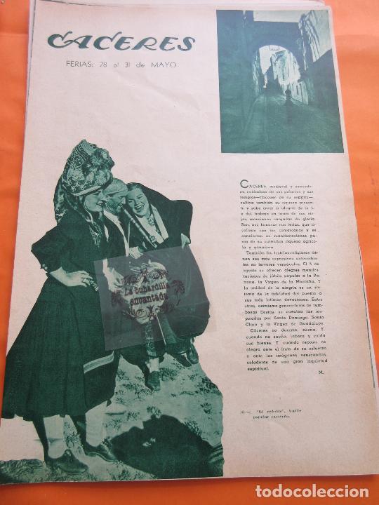 Coleccionismo: ARTICULO 1948 - CACERES FIESTAS TRAJES REGIONALES EL REDOBLE