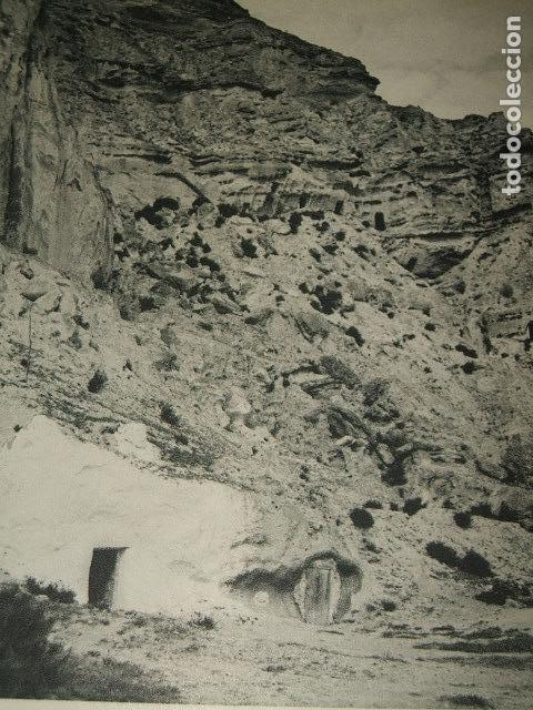 Collecting paper: CUEVAS DE ALMANZORA ALMERIA LAMINA HUECOGRABADO A&Ntilde;OS 50