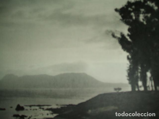 Collectionnisme: ALGECIRAS CADIZ VISTA DEL PE&Ntilde;ON DE GIBRALTAR LAMINA HUECOGRABADO A&Ntilde;OS 40