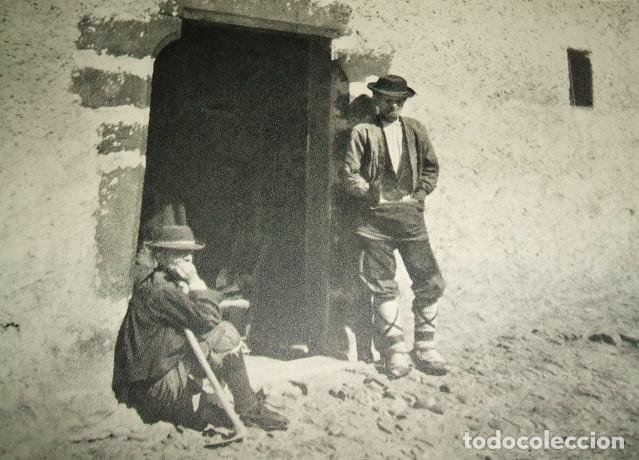 Collecting paper: ANSO HUESCA TIPOS ANSOTANOS LAMINA HUECOGRABADO A&Ntilde;OS 40