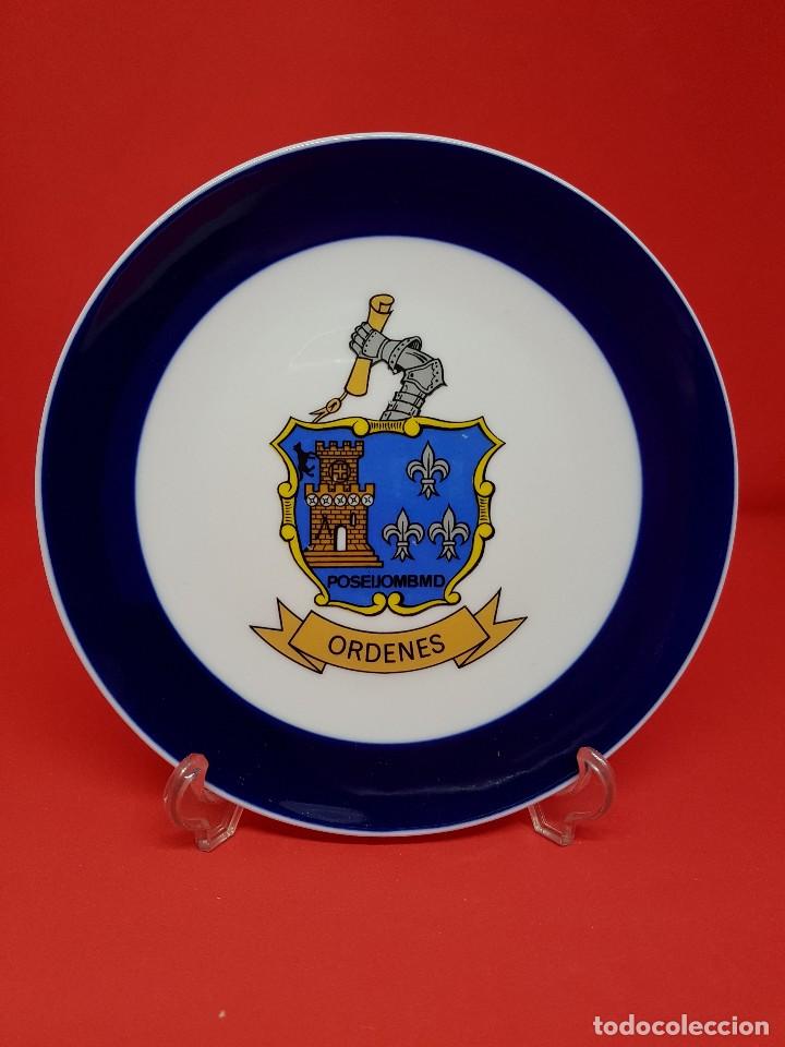 Coleccionismo: plato porcelana escudo ordenes galicia espa&ntilde;a plate spain coleccionable